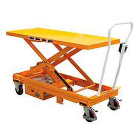 Hydraulic Scissor Cart - Single - 1000 lbs - DC Power