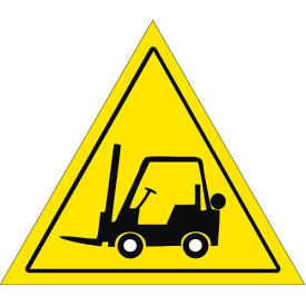 12" Triangular Sign - Forklift Caution No Text