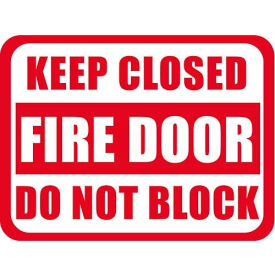 Durastripe 12"X9" Rectangle - Keep Closed Fire Door Do Not Block