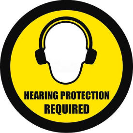 Durastripe 20" Round Sign - Hearing Protection Required