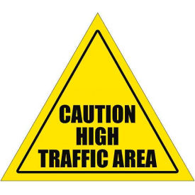 Durastripe 20" Triangular Sign - Caution High Traffic Area