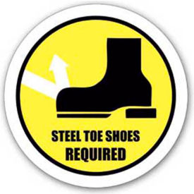 Durastripe 20" Round Sign - Steel Toe Shoes Required