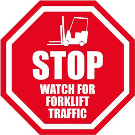 Durastripe 12" Octagon Sign - Stop Watch For Forklifts