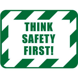 12"X9" Rectangle - Think Safety First!!