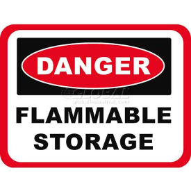 Durastripe 12"X9" Rectangle - Danger Flammable Storage