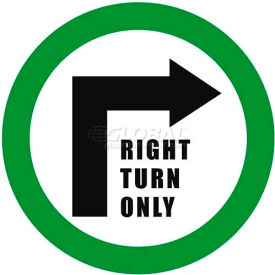24" Round Sign - Right Turn Only