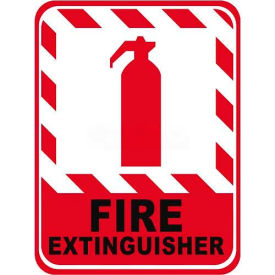 Durastripe 12"X9" Vertical Rectangle - Fire Extinguisher