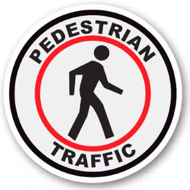 Durastripe 12" Round Sign - Pedestrian Traffic