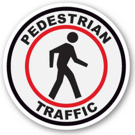 Durastripe 16" Round Sign - Pedestrian Traffic
