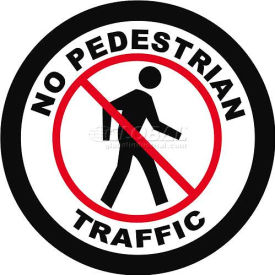 Durastripe 20" Round Sign - No Pedestrian Traffic