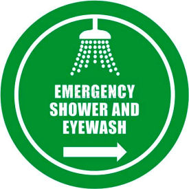 Durastripe 12" Round Sign - Emergency Shower And Eyewash
