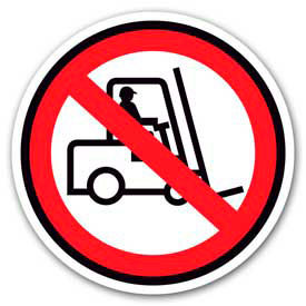Durastripe 30" Round Sign - No Forklift - No Text