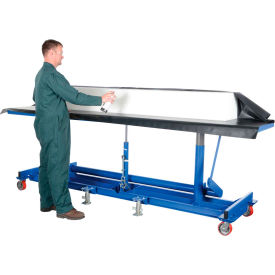 Extra-Long Deck Mobile Work Positioning Lift Table Cart