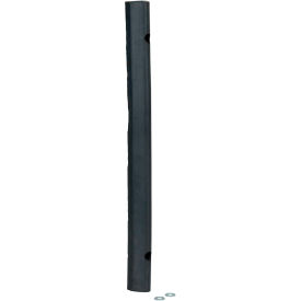 Extruded Fender Bumper, Half Oval, 12Wx1-7/8H, Black