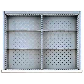 ST Drawer Layout, 6 Compartments 11.5"W x 7" H