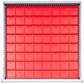 SC Drawer Layout, 64 Plastic Boxes 2" H