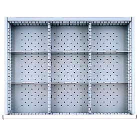 ST Drawer Layout, 9 Compartments 3" H