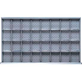MW Drawer Layout, 32 Compartments 3" H