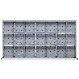 HS Drawer Layout, 21 Compartments 7" H