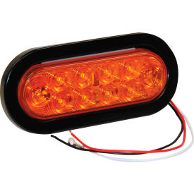 6-1/2" Oval 10 Led Amber Turn & Park Light - Min Qty 3