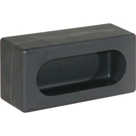 Single Oval Black Poly Light Cabinet - Min Qty 2