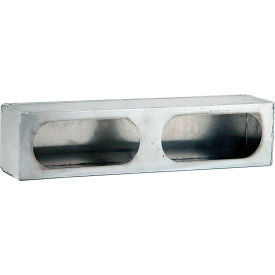 Dual Oval Stainless Steel Light Cabinet