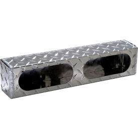 Dual Oval Diamond Thread Aluminum Light Cabinet