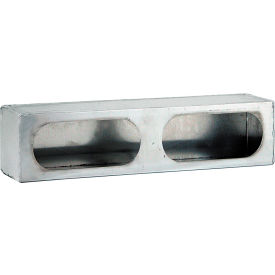 Dual Oval Smooth Aluminum Light Cabinet