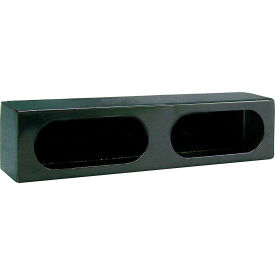 Dual Oval Black Steel Light Cabinet