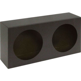 Dual Round Black Steel Light Cabinet