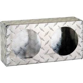 Dual Round Diamond Thread Aluminum Light Cabinet