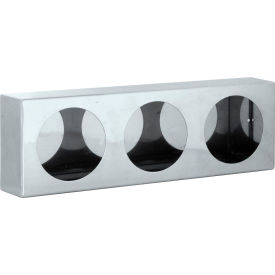 Triple Round Stainless Steel Light Cabinet
