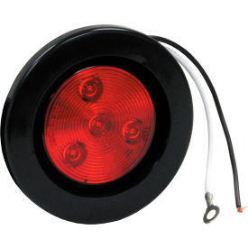 2-1/2" Round 1 Led Red Marker Light With Grommet & Plug - Min Qty 6