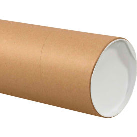 Jumbo Mailing Tubes, 6" Dia. x 30"L, 0.125" Thick, Kraft, 10/Pack