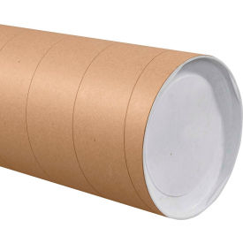Jumbo Mailing Tubes, 8" Diameter x 36" Length, 0.125" Thickness, Kraft, 10 Pack