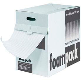 Foam Dispenser Pack, 12"W x 175'L x 1/8" Thick, White