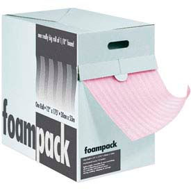 Air Foam Anti Static Dispenser Pack, 12"W x 175'L x 1/8" Thick, Pink