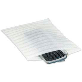 Flush Cut Foam Pouches, 15"W x 18"Lx 1/8" Thick, White, 75/Pack
