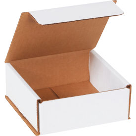 Corrugated Mailers, 5"L x 5"W x 2"H, White