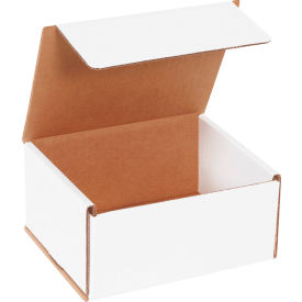 Corrugated Mailers, 6"L x 5"W x 3"H, White