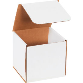 Corrugated Mailers, 6"L x 6"W x 6"H, White