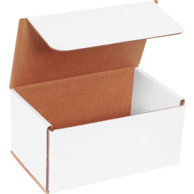 Corrugated Mailers, 8"L x 5"W x 4"H, White