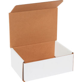Corrugated Mailers, 8"L x 6"W x 3"H, White
