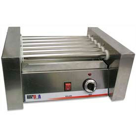 Hot Dog Roller Grills, Stainless Steel, 10 Hot Dogs, 120 Volt