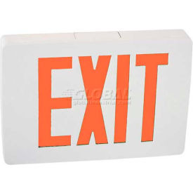 Lithonia Quantum White/Red Exit with Battery