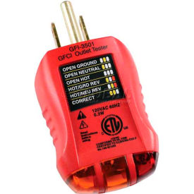 GFCI Outlet Tester, 120 Vac