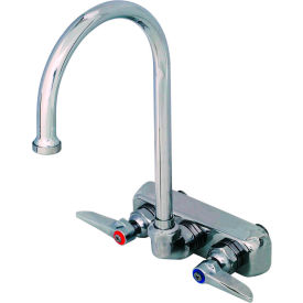 Workboard Back Mounted Faucet with 4" Centers & 133X Swing Gooseneck