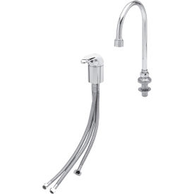 Single Lever Side Mount Faucet With Swivel/Ridgid Gooseneck, 2.2 GPM, Chrome