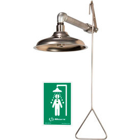 Horizontal Or Vertical Drench Shower 10-1/2" SS Showerhead