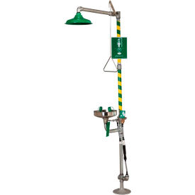 Combo Shower and Soft-Flo Eyewash Freeze Protection Valve